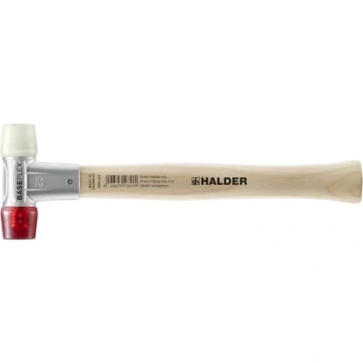 Afbeelding van Halder baseplex hamer nylon/celluloseacetaat hout 215gr 25mm