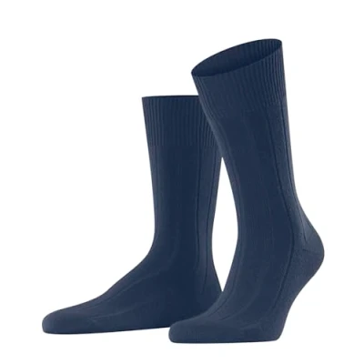 Afbeelding van Falke heren Lhasa Rib sokken in kasjmierblend de kleur Royalblauw, maat: 43/46