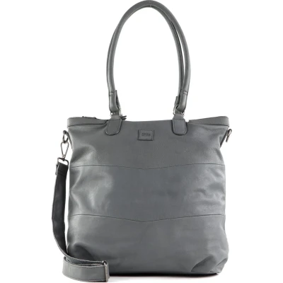 Afbeelding van FREDsBRUDER Leren Schoudertas PGL Tote Bag Antracite Grijs