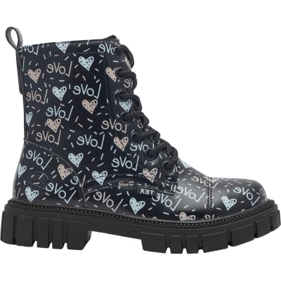 Afbeelding van s.Oliver Kinder WL Lace Boot 5 46207 43 Sneeuw, Zwarte kam, UK, 37 EU