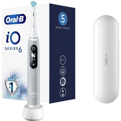 Afbeelding van Oral B iO 4210201381686 elektrische tandenborstel Roterende Grijs
