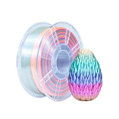 Afbeelding van iBOSS Meerkleurig PLA+ filament 1,75 mm, PLA Plus zijde regenboog 3D printerfilament, 1 kg, kleurverandering printfilament, snoep