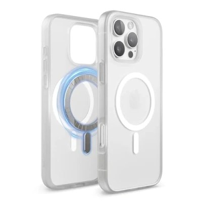 Afbeelding van elago Magnetic Hybrid Duidelijke Hoesje Compatibel met iPhone 16 Pro Max Case MagSafe, PC + TPU Hybride Technologie, Schokbestendige bumper, Verhoogde Camera Bescherming (Mat Clear)