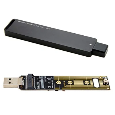 Afbeelding van CY USB 3.0 naar NVME M key M.2 NGFF SSD Externe PCBA Conveter Adapter met Flash Disk Case Zwart