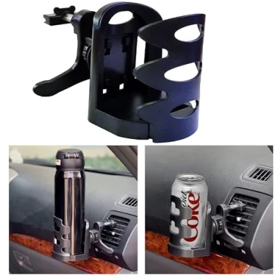 Afbeelding van Auto Cup Houder, Verstelbare Car Air Vent Mount, Universele Smart Drink Clip on Houder Soft Water Koffie Flessenstandaard, Bekerhouder voor in de Auto, Blikjeshouder, Ventilatiesleuf