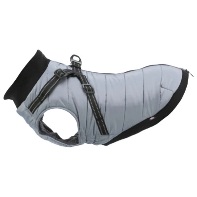 Afbeelding van Trixie Jas Pontis Met Tuig Grijs Hondenkleding 36 cm