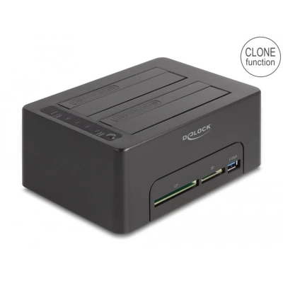 Afbeelding van Delock USB Dual Dockingstation für 2 x SATA HDD / SSD mit Klon Funkti