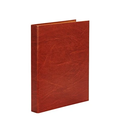 Afbeelding van Taupe ringmap 40 mm leer 4 ringen