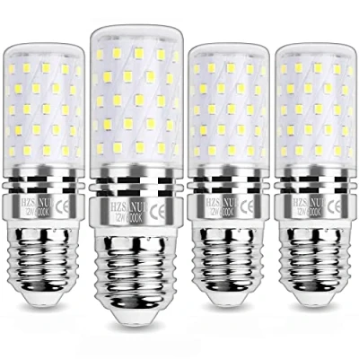 Afbeelding van HZSANUE E27 LED Maïs Lampen 12W, 100W Gloeilampen Equivalent, 6000K Daglicht Wit, 1350Lm, Edison Schroef Lampen, niet Dimbaar, Pakket van 4