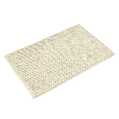 Afbeelding van Badmat Crème Badkamer Tapijt kan gecombineerd worden tot een set Antislip &amp; Maschinewasbaar Toiletmat 70 x 120 cm