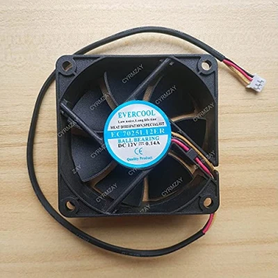 Afbeelding van Koelventilator voor EVERCOOL EC7025L12ER DC12V 0.14A 7025 three Wire mute