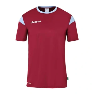 Afbeelding van Uhlsport Squad 27 Shirt Korte Mouw Heren Bordeaux / Hemelsblauw Maat: M