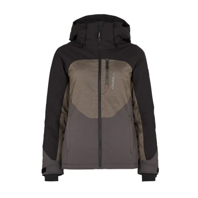 Afbeelding van O&#039;Neill Carbonite Snowboardjas, Dames, Maat: Small, Black out colour block