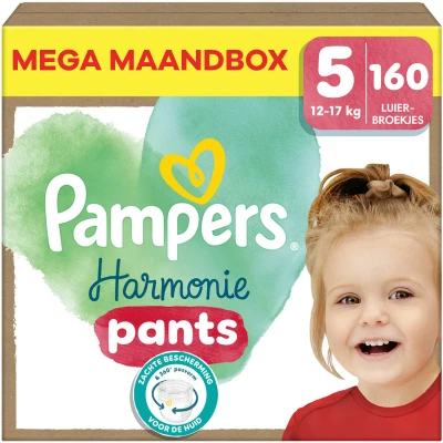 Afbeelding van Pampers Harmonie Pants Maat 5 Maandbox 160 stuks 12/17 KG