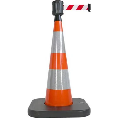 Afbeelding van Afbakeningskegel met verzwaarbare basis oranje 2 m x 5 cm Viso
