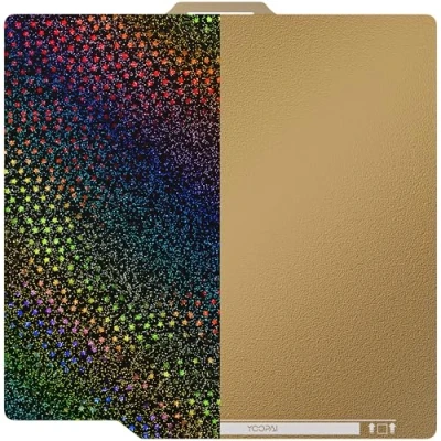 Afbeelding van YOOPAI PEI+PEY Bouwplaat voor Bambu lab, Dubbelzijdig 257 x mm 3D Bouwplatform, Getextureerde PEI PEY Sheet printbed Lab A1/X1/X1C/X1E/P1P/P1S printers
