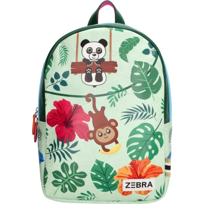Afbeelding van Zebra Girls Rugzak M Roos Jungle Print