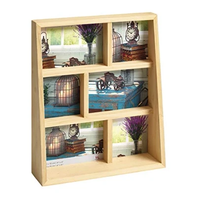 Afbeelding van walther design fotolijst naturel 3X 10x15 en 10x10 cm Rustiek SM666H