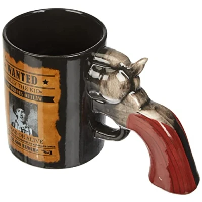 Afbeelding van Gadget and Gifts Wanted Revolver Mok