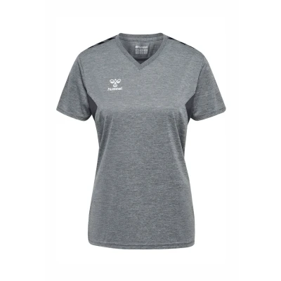 Afbeelding van Hummel Authentic Sport Tshirt, Dames, Maat: 44, Grey melange