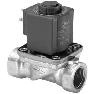 Afbeelding van Danfoss magneetafsluiter messing servo werkend 2 nc epdm doorlaat 12mm binnendraad g 1 zonder spoel 032u5252