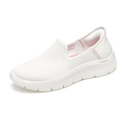 Afbeelding van Skechers Performance GO WALK FLEX SLIP IN Sportieve wandelschoenen, Dames, Maat: 40.5, Off white textile/trim Textiel