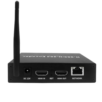 Afbeelding van EXVIST H.265 1080P WiFi HDMI Video Encoder w/HDMI Loopout, voor Live Streaming naar YouTube, Facebook, met SD kaartsleuf Max.128G DDNS HTTP RTMP RTSP TS UDP Compatible with ONV/HK