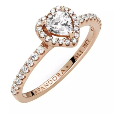 Afbeelding van Pandora Rose 188421C02 Ring Sparkling Elevated Heart zilver