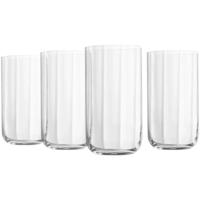 Afbeelding van Luigi Bormioli Accademia Jazz longdrinkglas 45 cl set van 6 Transparant
