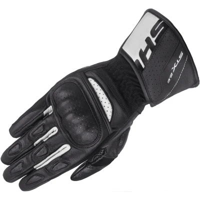Afbeelding van SHIMA STX 2.0 geperforeerde motorhandschoenen, zwart wit, afmeting L voor man