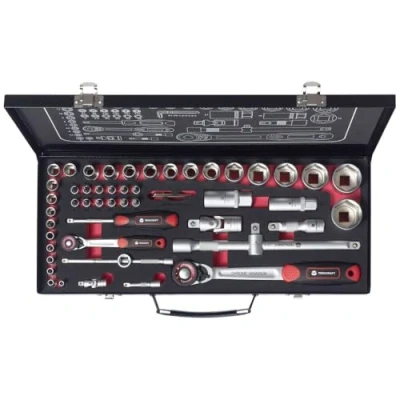 Afbeelding van TOOLCRAFT TO 9626409 Omschakelratelset 1/4 (6.3 mm), 1/2 (12.5 mm) 44.5 cm