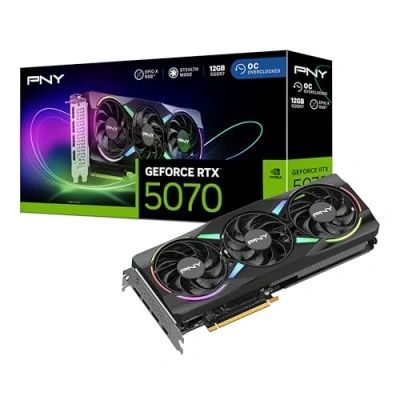 Afbeelding van PNY GeForce RTX™ 5070 12GB ARGB OC Triple Fan grafische kaart DLSS 4
