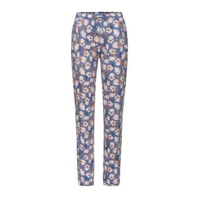 Afbeelding van VIVANCE Pyjamabroek ecru / duifblauw lichtoranje