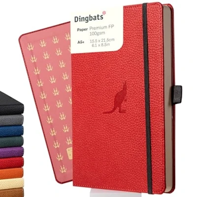 Afbeelding van Dingbats* Wildlife A5 Notitieboek Red Kangaroo Raster A5+ / Squared