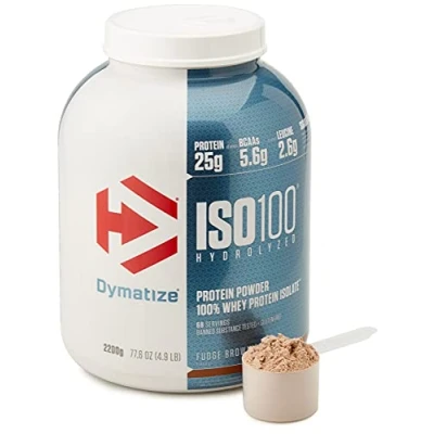 Afbeelding van Dymatize Iso 100 Whey Hydrolisaat 2200gr Choco Fudge Brownie
