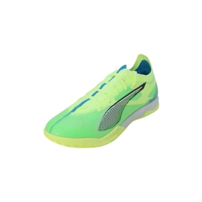 Afbeelding van Puma Ultra 5 Match IT Zaalvoetbalschoenen, Heren, Maat: 45, Fizzy apple/white/bluemazing Textiel/ synthetisch