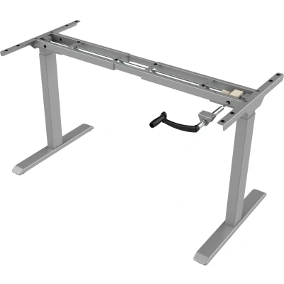 Afbeelding van Euroseats Bureau voor bladbreedte 120/140 of 160cm. Met Slinger verstelbaar zit sta frame kleur GRIJS. In hoogte van 685 1165mm. (Let op: exclusief bureaublad)