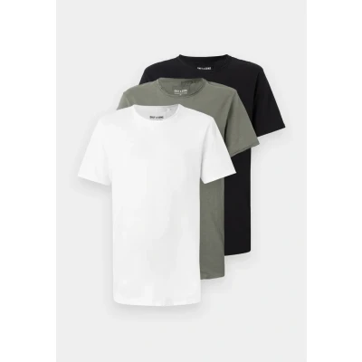 Afbeelding van Only &amp; Sons Onsbenne Longy TEE 3 PACK Tshirt basic, Heren, Maat: XS, Castor gray