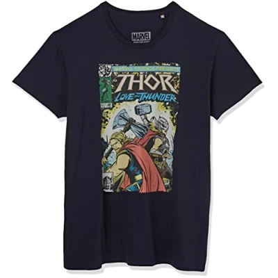 Afbeelding van Marvel METLATMTS007 T shirt, marineblauw, S, Marine., S