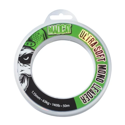 Afbeelding van Madcat Ultra soft Mono Leader 50m 1.15mm 140lbs