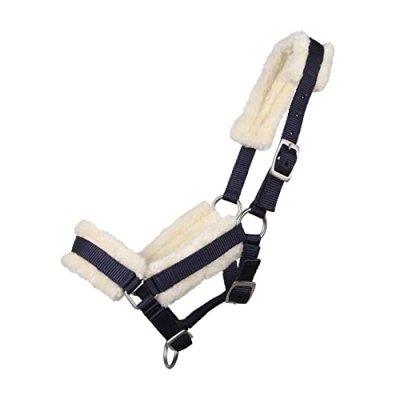 Afbeelding van Q essentials Halster veulen met bont