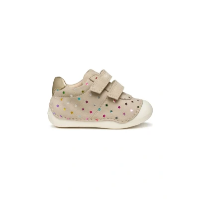 Afbeelding van Geox Sneakers laag voor kinderen, Maat: 21, Beige light gold Splitleer
