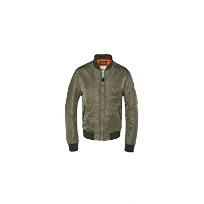 Afbeelding van Schott Airforcers Bomberjacks, Heren, Maat: Small, Army kaki