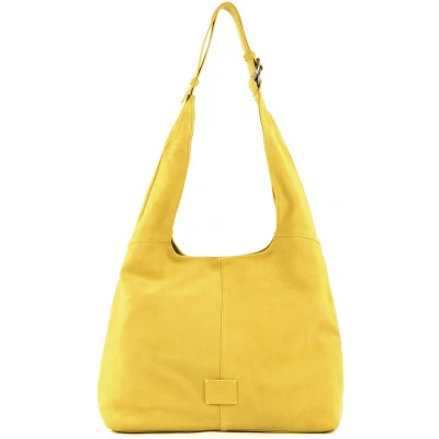 Afbeelding van FREDsBRUDER Leren Schoudertas Lucin Hobo Lemon Lichtgeel