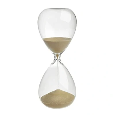 Afbeelding van TFA Dostmann Zandloper 15 minuten, 18.6009.53.90, gemaakt van glas, goudkleurig zand, woonaccessoire, goud, (L) 73 x (B) (H) 190 mm