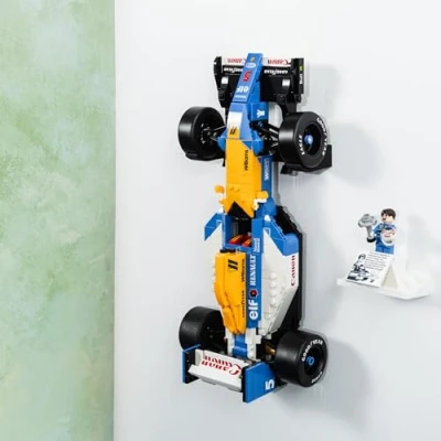 Afbeelding van Brickify Muurbeugel Compatibel met Lego Icons Williams FW14B 10353 Geef uw auto veilig weer Set NIET inbegrepen