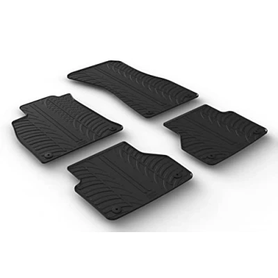 Afbeelding van Gledring Rubbermatten passend voor Audi A6 &amp; A7 5/2018 (T profiel 4 delig + montageclips)