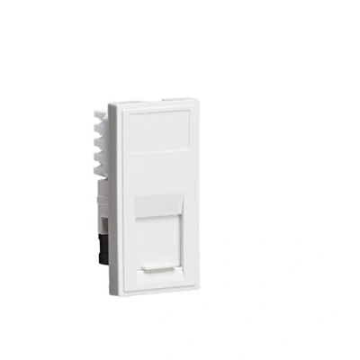 Afbeelding van UTP CAT5E RJ45 Outlet Module 25 x 50mm Wit