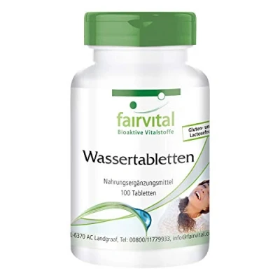 Afbeelding van Fairvital Watertabletten HOOG GEDOSEERD VEGAN 100 tabletten ontwaterings