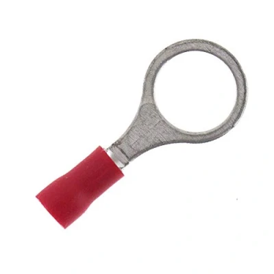 Afbeelding van 25 x SeKi ringkabelschoenen 0,50 1,5 mm², M10 rood geïsoleerde ringschoenen kabelschoenen